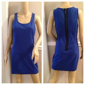 🌷Kensie vibrant blue dress with contrast zipper