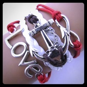 Anchor Multilayer Charm Bracelet