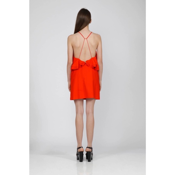 cameo orange dress Camelia Orange Satin One Shoulder Hi Lo Maxi XL/1X