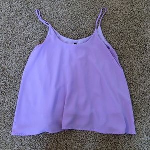 Lavender flowy top
