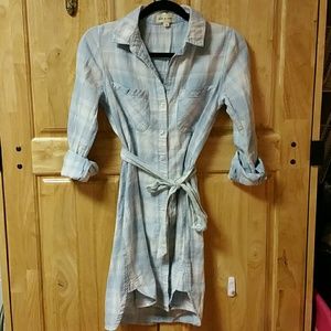 Anthropologie plaid dress