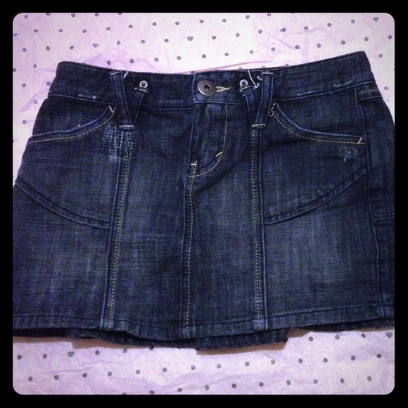 Armani exchange denim mini skirt