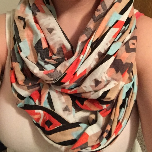 Tribal/Aztec Print Infinity Scarf - Picture 2 of 3