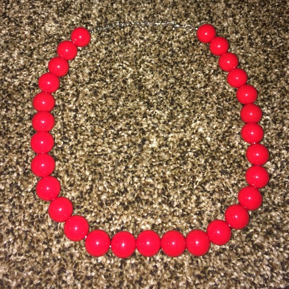Red Chunky Necklace