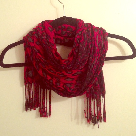 Express Red & Black Scarf