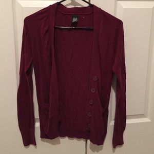 Pacsun maroon button down cardigan