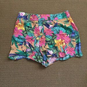 Hawaiian print shorts