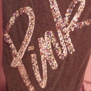 LOVE PINK sequined top