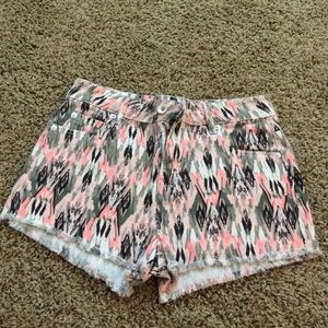 High waisted tribal shorts
