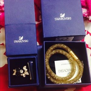 Swarovski bracelet and ring