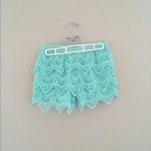 Crochet shorts