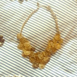 Gold flower necklace