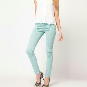 ASOS petite pants in turquoise