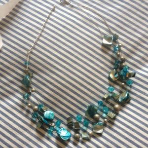 Blue stone necklace