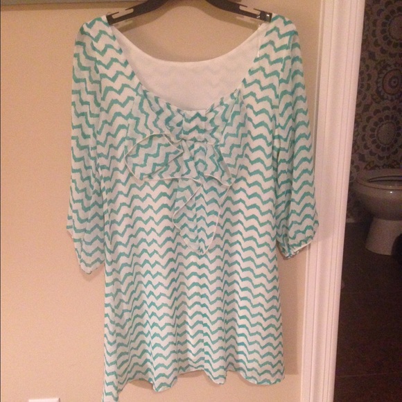 Chevron Bow Back Dress - S