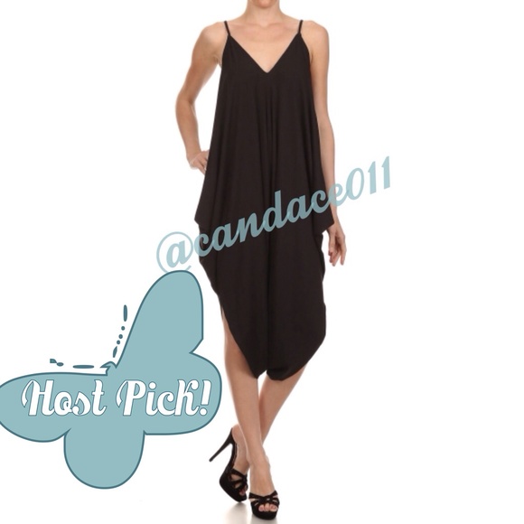 CC Boutique  Pants - ⭐️LAST ONE⭐️Loose Fit Romper (Black)🌺HP!!!🌺