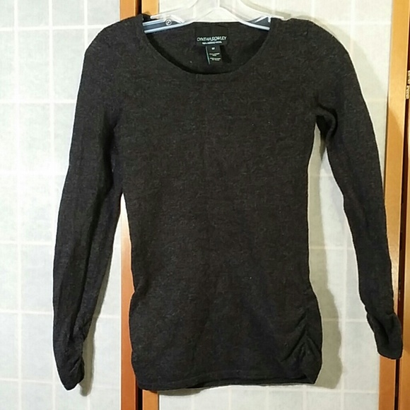 Cynthia Rowley merino wool form fitting sweater