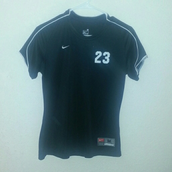 Black Nike soccer shirt