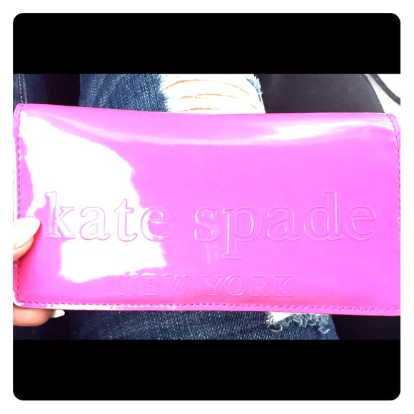 Hot pink wallet
