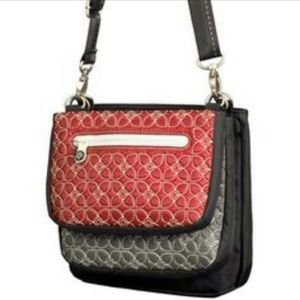 Sherpani Red and Black Trio Shoulder Bag NWOT