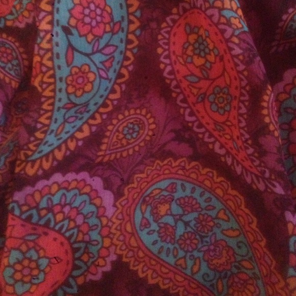 Purple paisley Festival/hippie inspired dress S - Picture 4 of 4