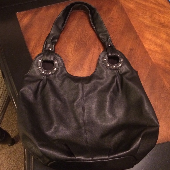 Faux leather hobo purse
