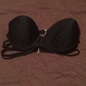 Black strappy swim top