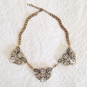 Charlotte Russe Jewelry - Gold Triad Acrylic Statement Necklace Charlotte Russe Jewelry - Gold Triad Acrylic Statement Necklace