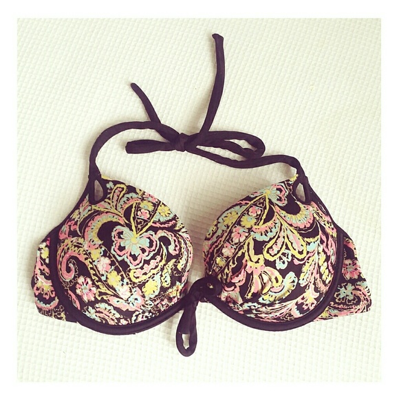 34 d victoria secret padded paisley bikini top