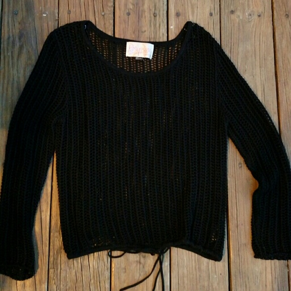 Crochet knit sweater