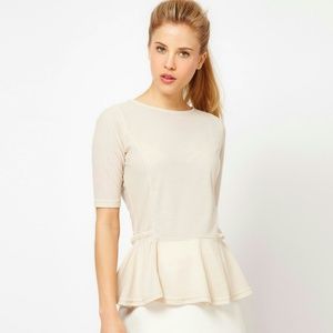 ASOS peplum top