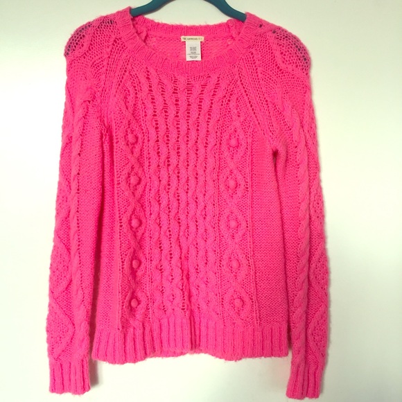 Crewcuts size 14 hot pink sweater