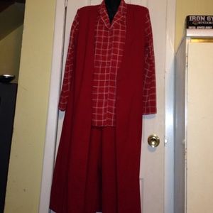 Two Piece Pants Suit with Blouse