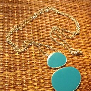 Long turquoise necklace