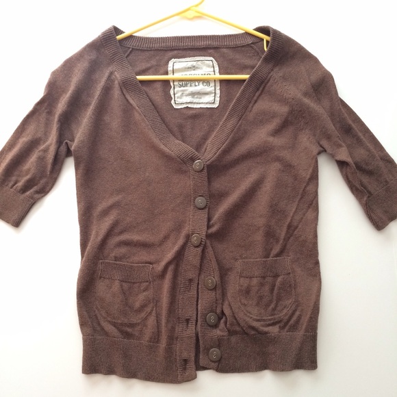 Brown cardigan