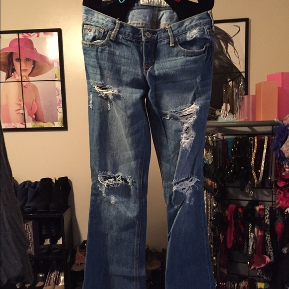 Hollister ripped jeans
