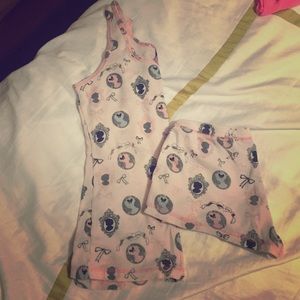 Pink pajama set
