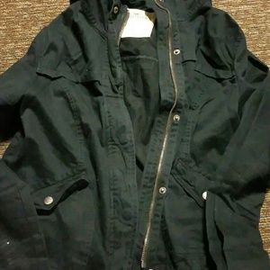 Hollister hooded military jacket