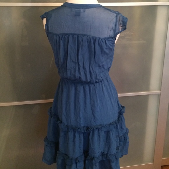 100% delicate silk ruffle dress - Picture 2 of 4