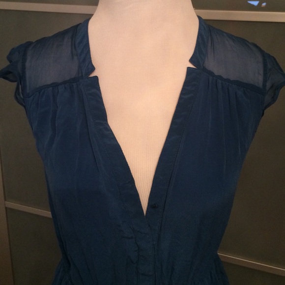 100% delicate silk ruffle dress - Picture 4 of 4