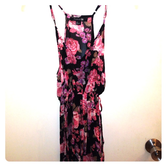 Cinched floral forever 21 tanktop