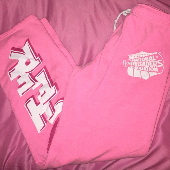 NCA pink cheer sweatpants!