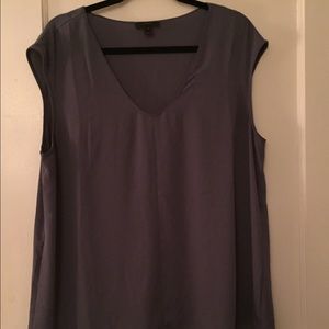 J.Crew Cap-Sleeve Shirttail Blouse