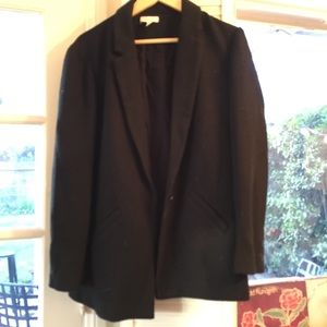 Black Cotton Blazer