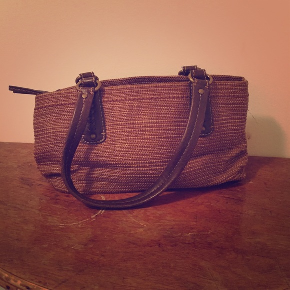Fossil Brown and Tan Handbag