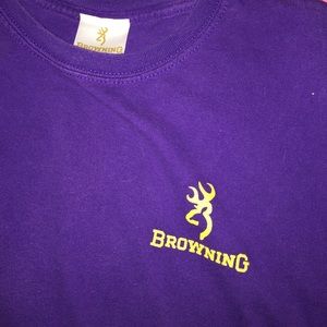 Purple and gold Browing t-shirt