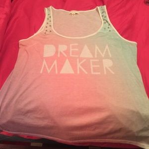 Cute tank with spikes on straps