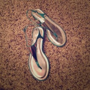 Fergie teal summer shoes