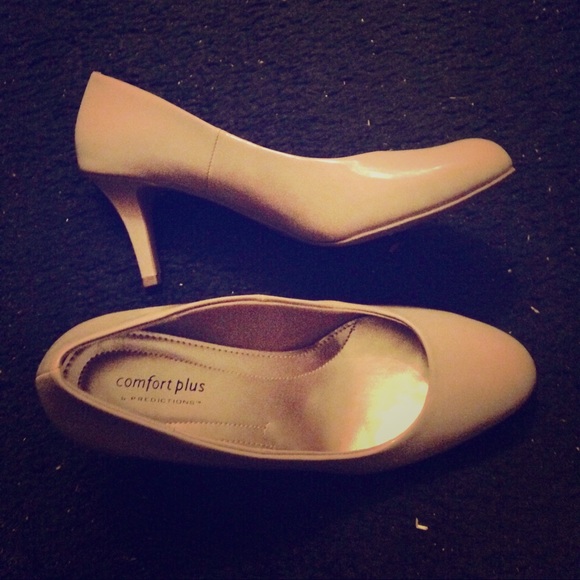 Nude Patent Leather Pumps