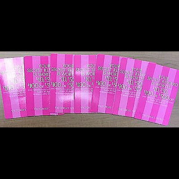 7 Victoria's Secret Pink Rewards Gift Cards Codes